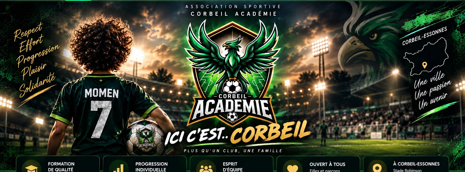 Corbeil Académie, ici c’est Corbeil — plus qu’un club, une famille