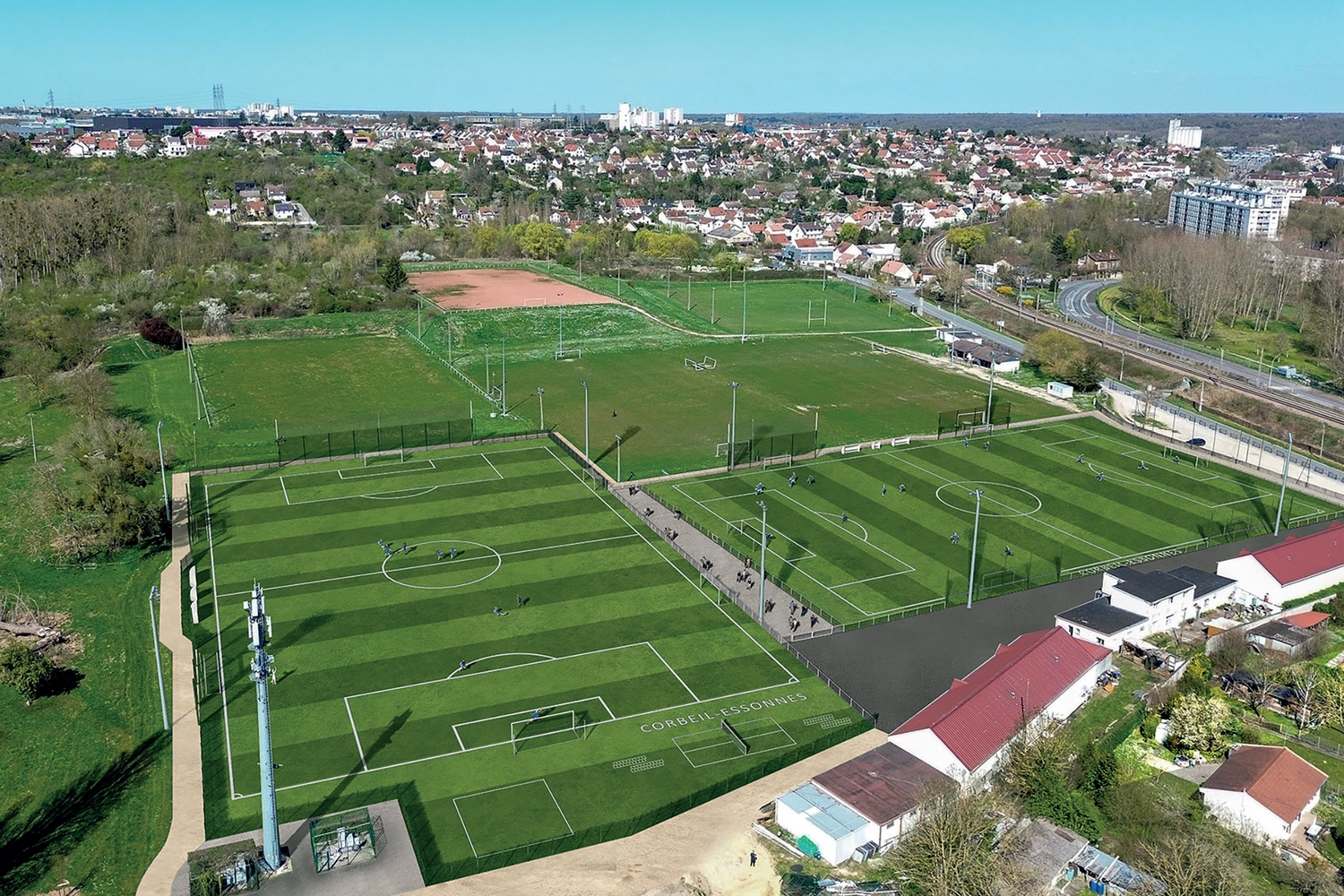 Le Stade Robinson à Corbeil-Essonnes